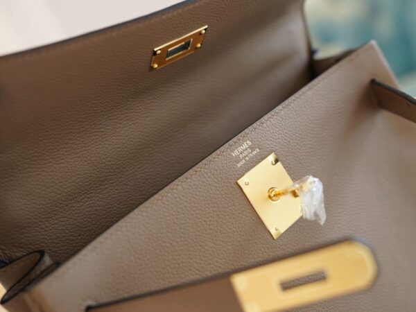 GPCMode Hermes Kelly Bag28CM D0 Berge de Weimer Evercolor Leather Gold Hardware