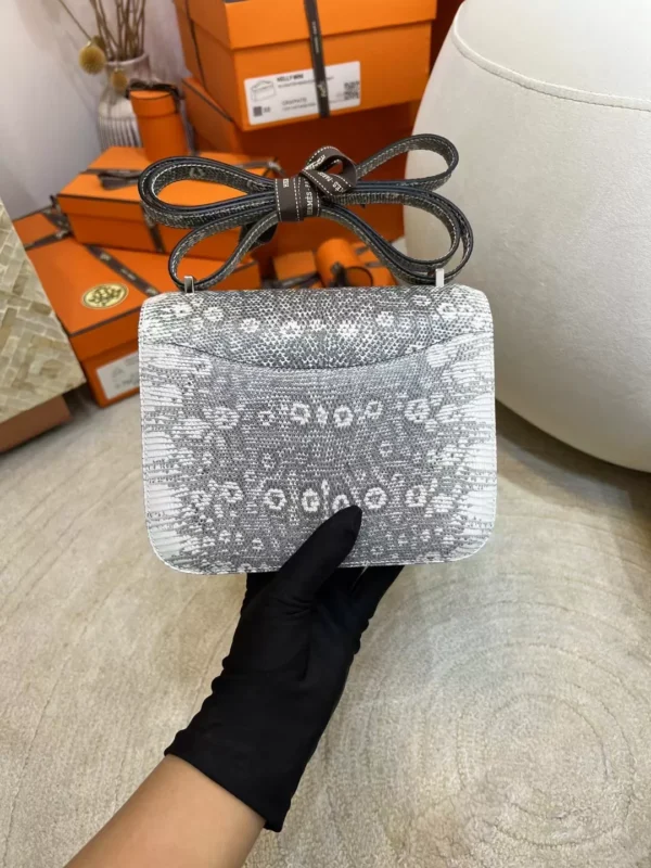 Hermes Ombre Lizard Leather Constance 19CM Silver Hardware