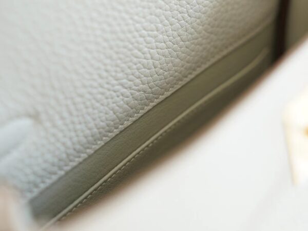 Handmade Hermes Kelly Ado Backpack 22cm Clemence 80 Gris Pearl Gold Hardware