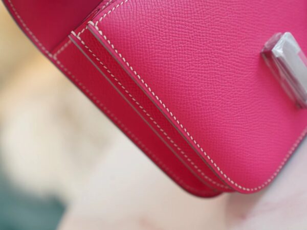 Wholesale GPCMode Hermes Constance 19CM E5 Rose Tyrien Epsom Leather Silver Hardware