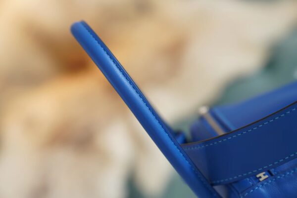Wholesale Hermes Blue France Lindy 26CM Swift Leather Silver Hardware