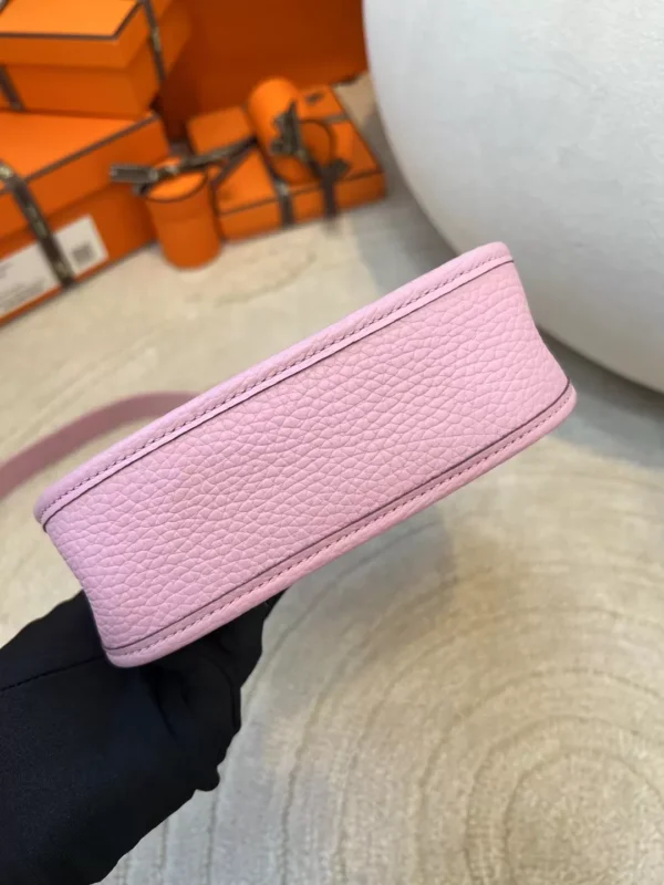 Canada Ottawa Hermes Mini Evelyne 16CM X9 Mauve Sylvestre Clemence Silver Hardware
