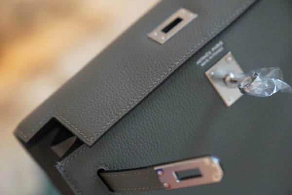 GPCMode Hermes Factory 0L Gris Meyer Kelly Danse22CM Evercolor Leather Silver Hardware