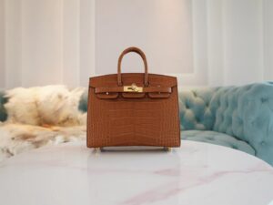 Canada Toronto Hermes Birkin Sellier 20CM 37 Gold Matte Alligator Gold Hardware