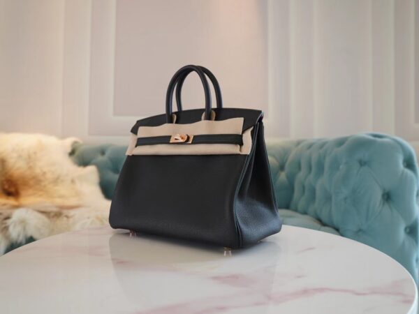 GPCMode Factory Hermes Birkin25CM CK89 Nior Togo Leather Rose Gold Hardware