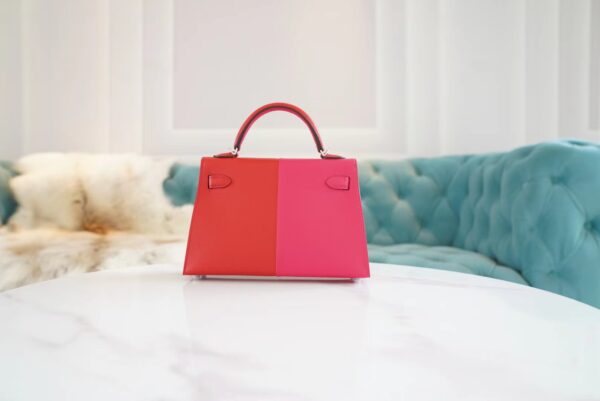 GPCMode Hermes Mini Kelly II 19CM Three Colors Epsom Leather Silver Hardware