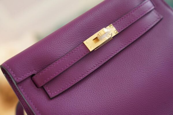 【GPCMode】Handmade Hermes Kelly Danse 22CM P9 Anemone Evercolor Leather