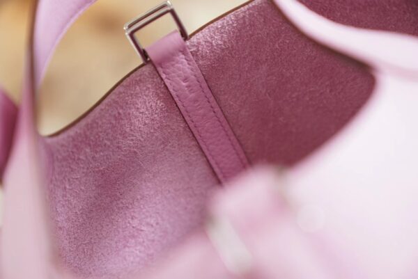 GPCMode Factory Hermes Picotin18CM X9 Mauve Sylyestre Clemence Leather Silver Hardware