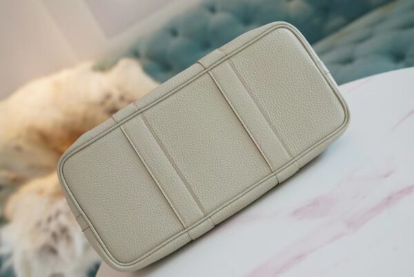 Full Handmade Hermes 8L Beton Garden Party 30CM TC Leather Silver Hardware