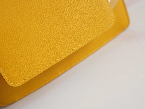 GPCMode Hermes 9D Amber Roulis Mini 18cm Evercolor Gold Hardware