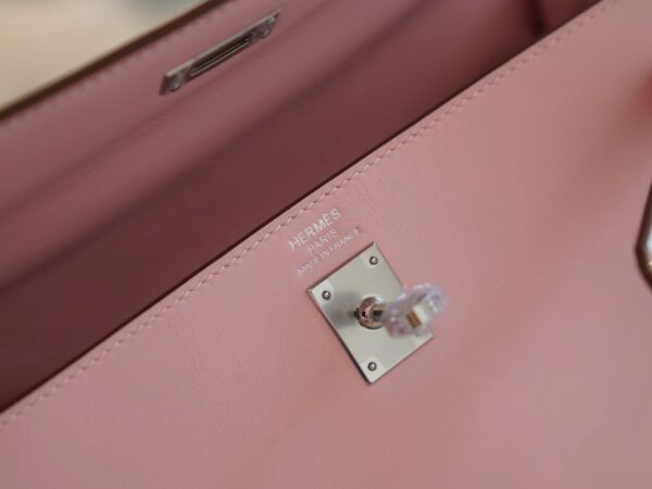 Qatar Doha Hermes Kelly 25CM Swift 3Q Rose Sakura Silver Hardware