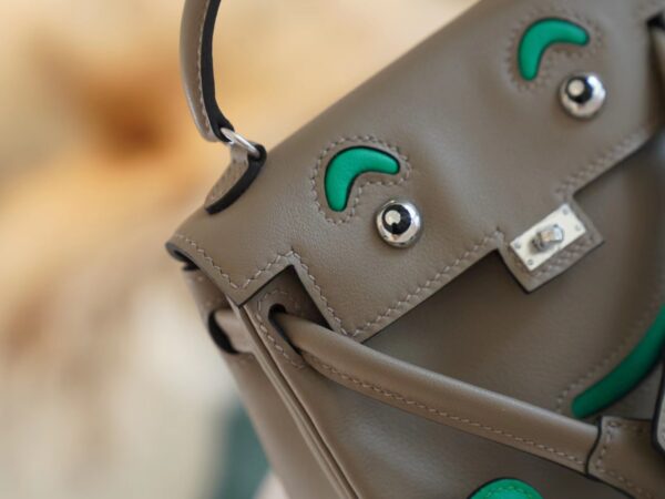 Hand Stitch GPCMode Hermes Factory Kelly Doll16CM Two Colors Swift Leather