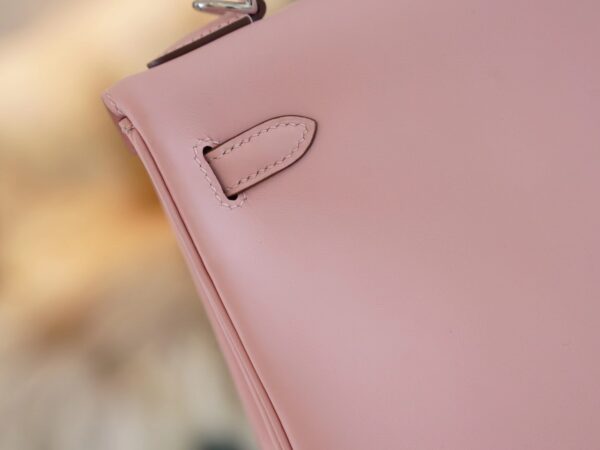 Qatar Doha Hermes Kelly 25CM Swift 3Q Rose Sakura Silver Hardware