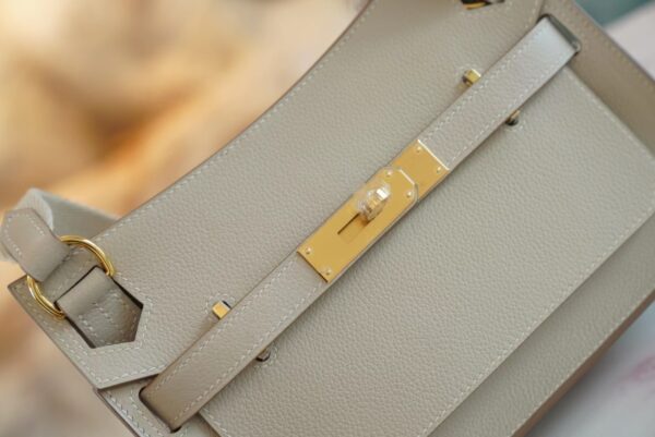 GPCMode Factory Hermes 8L Beton Jypsiere Mini 23CM Evercolor Leather Gold Hardware