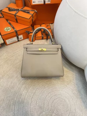 437f3aa98c8a71e-jpg Hermes Kelly 25CM 81 Gris Tourterelle Togo Leather Gold Hardware