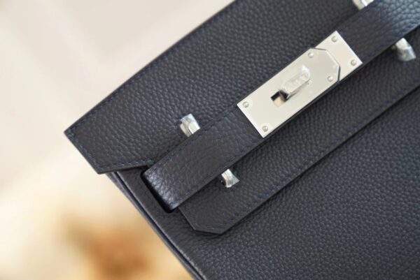 Sale Hermes 2Z Blue Nuit Togo Leather Hac A Dos Backpack Silver Hardware