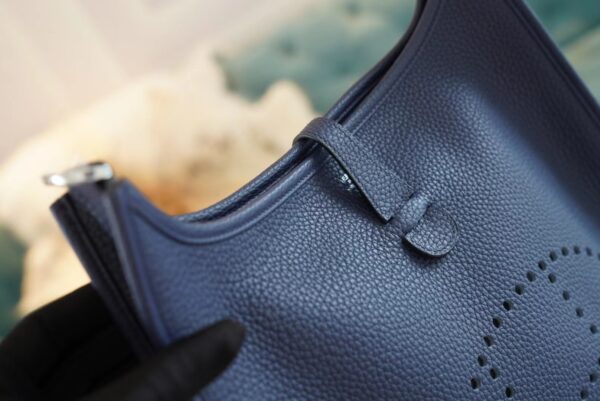 GPCMode Factory Hermes Evelyne 29CM 73 Blue Saphir TC Leather Silver Hardware