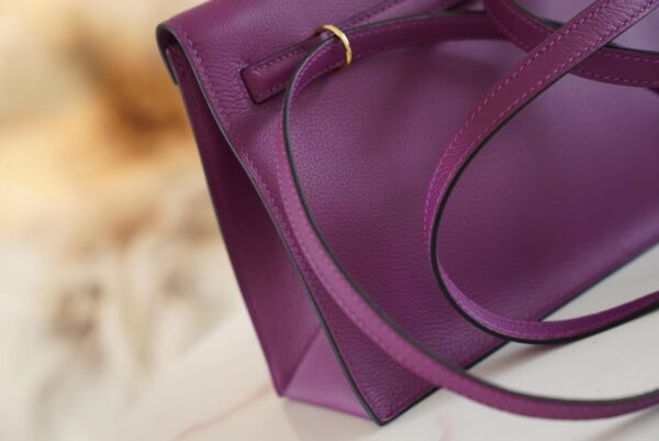 【GPCMode】Handmade Hermes Kelly Danse 22CM P9 Anemone Evercolor Leather