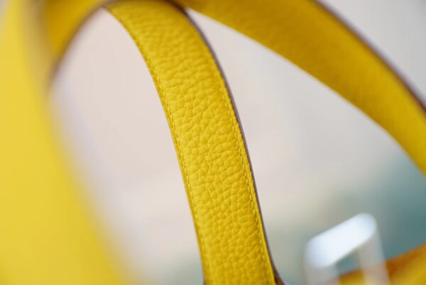 New GPCMode Hermes Picotin18CM 9O Naples Yellow Clemence Leather Silver Hardware