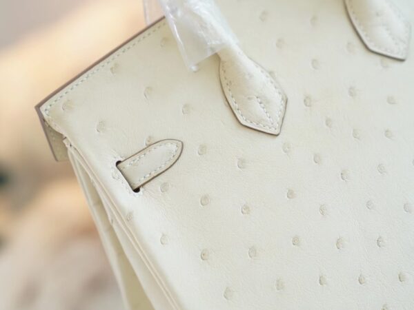 GPCMode Factory Hermes 8L Beton South Africa KK Ostrich Birkin Bag25CM