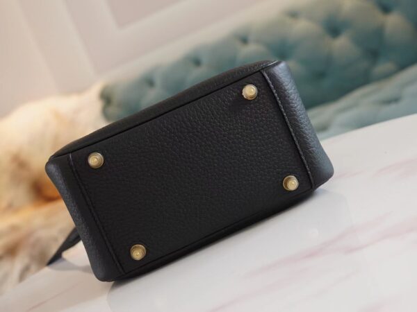 Full Handmade Hermes Mini Lindy 19CM CK89 Nior Clemence Gold Hardware