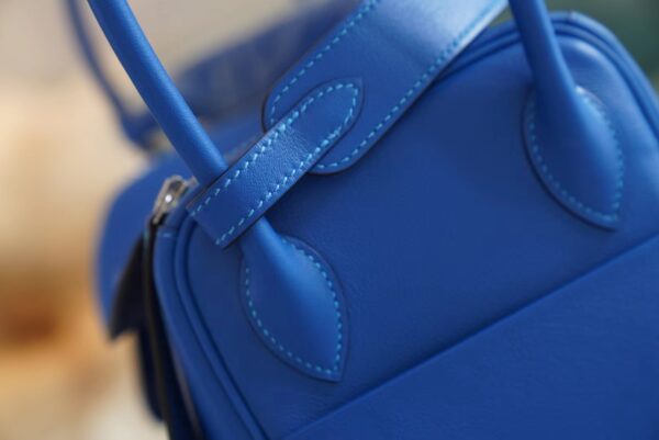 Wholesale Hermes Blue France Lindy 26CM Swift Leather Silver Hardware