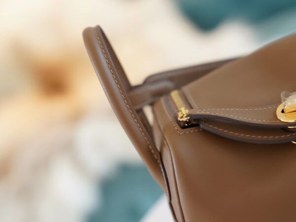 Wholesale Hermes 3G Alezan & 4B Biscuit Inner Swift Leather Mini Lindy 19CM