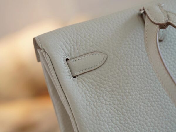 Hong Kong Hermes Kelly Ado 22cm Clemence 80 Gris Pearl Silver Hardware