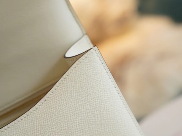 Hermes Shop I2 Nata Epsom Constance 24CM With Mirror Gold Hardware