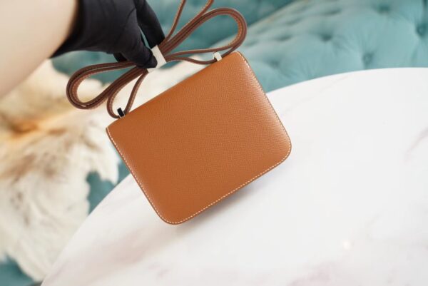 GPCMode Hermes Factory Constance14cm CK37 Gold Epsom Leather Silver Hardware