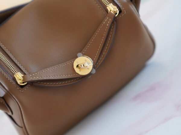 Wholesale Hermes 3G Alezan & 4B Biscuit Inner Swift Leather Mini Lindy 19CM