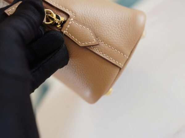 GPCMode Factory Hermes 0M Chai Evercolor Leather Mini Bolide18CM Gold Hardware