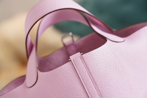 GPCMode Factory Hermes Picotin18CM X9 Mauve Sylyestre Clemence Leather Silver Hardware