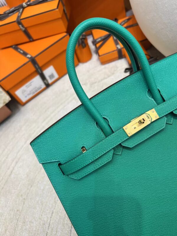 Hermes Shop Birkin Sellier 25CM Epsom o6 Vert Jade Gold Hardware