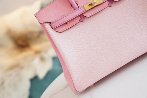 GPCMode Factory Hermes Tri-colors Chevre Leather Birkin25CM Gold Hardware