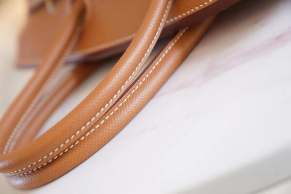 Hand Stitch Hermes Birkin Bag30CM CK37 Gold Epsom Leather Gold Hardware