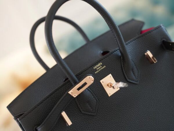 GPCMode Factory Hermes Birkin25CM CK89 Nior Togo Leather Rose Gold Hardware