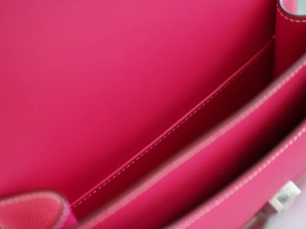 Wholesale GPCMode Hermes Constance 19CM E5 Rose Tyrien Epsom Leather Silver Hardware