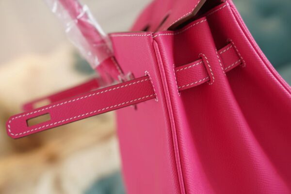GPCMode Factory Hermes Birkin30CM E5 Rose Tyrien Epsom Leather Silver Hardware