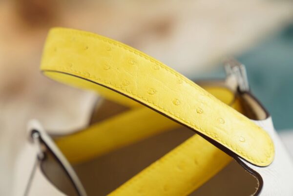 GPCMode Hermes Picotin lock Touch18CM Craie & Lemon Yellow TC Leather/Ostrich Handles