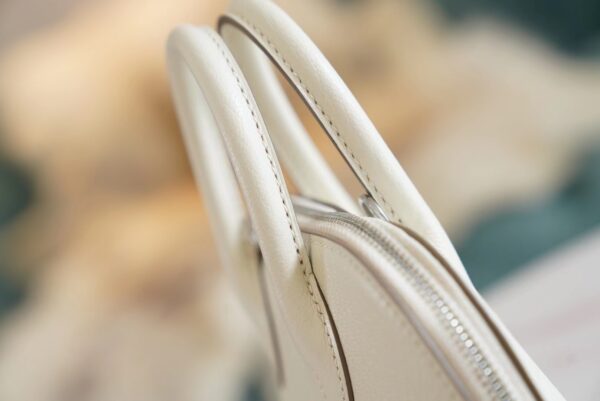 New Arrival Hermes Mushroom Chevre Leather Mini Bolide 18CM Silver Hardware
