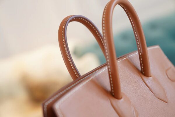 Fashion GPCMode Factory Hermes Birkin25CM Shadow CK37 Gold Swift Leather