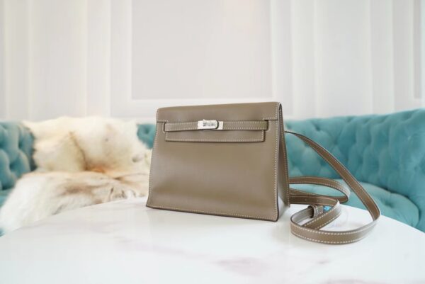 GPCMode Hermes Kelly Danse 22CM CK18 Etoupe Swift Leather Silver Hardware
