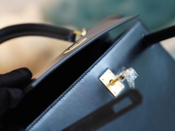 GPCMode Hermes Factory CK89 Nior Box Leather Kelly Bag25CM Gold Hardware