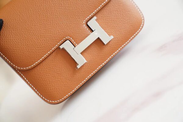 GPCMode Hermes Factory Constance14cm CK37 Gold Epsom Leather Silver Hardware