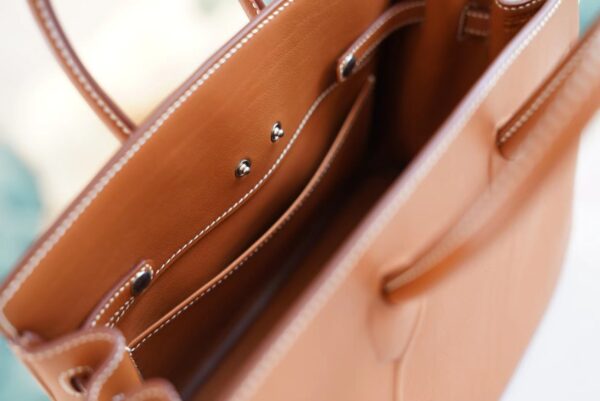 Fashion GPCMode Factory Hermes Birkin25CM Shadow CK37 Gold Swift Leather