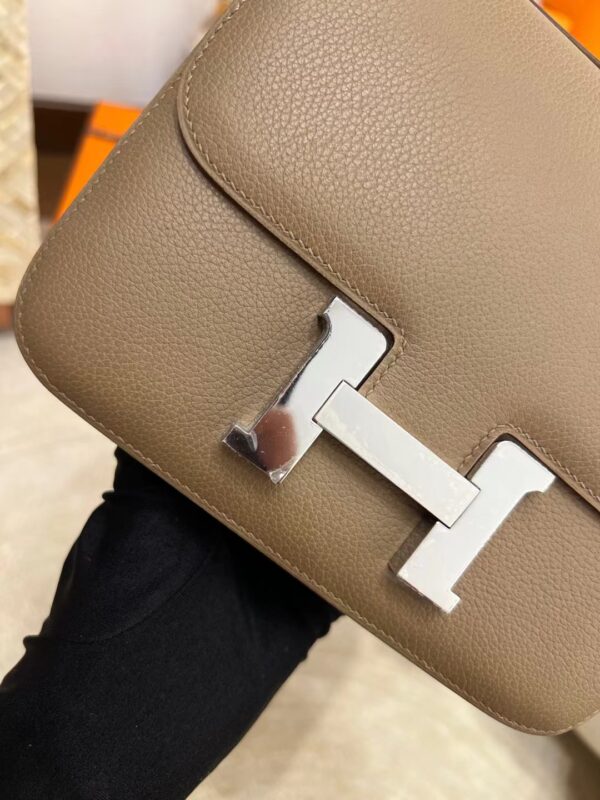 Canada Toronto Hermes Constance 19CM Evercolor D0 Beige De Weimer Silver Hardware