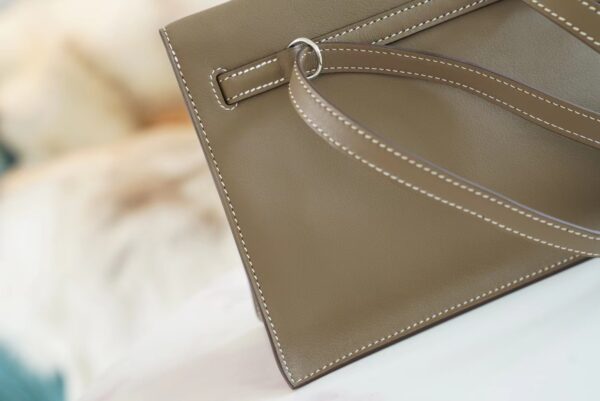 GPCMode Hermes Kelly Danse 22CM CK18 Etoupe Swift Leather Silver Hardware