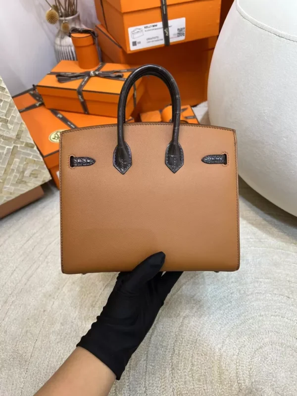 Hermes Birkin Faubourg 20CM 37 Gold Four Leathers Silver Hardware