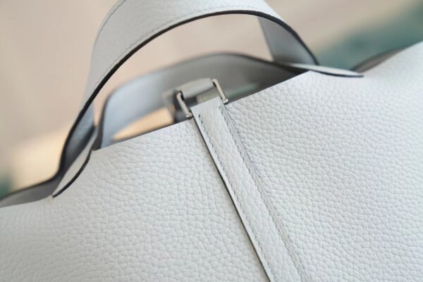 Stock GPCMode Hermes Picotin Bag18CM 08 Blue Pale Clemence Leather